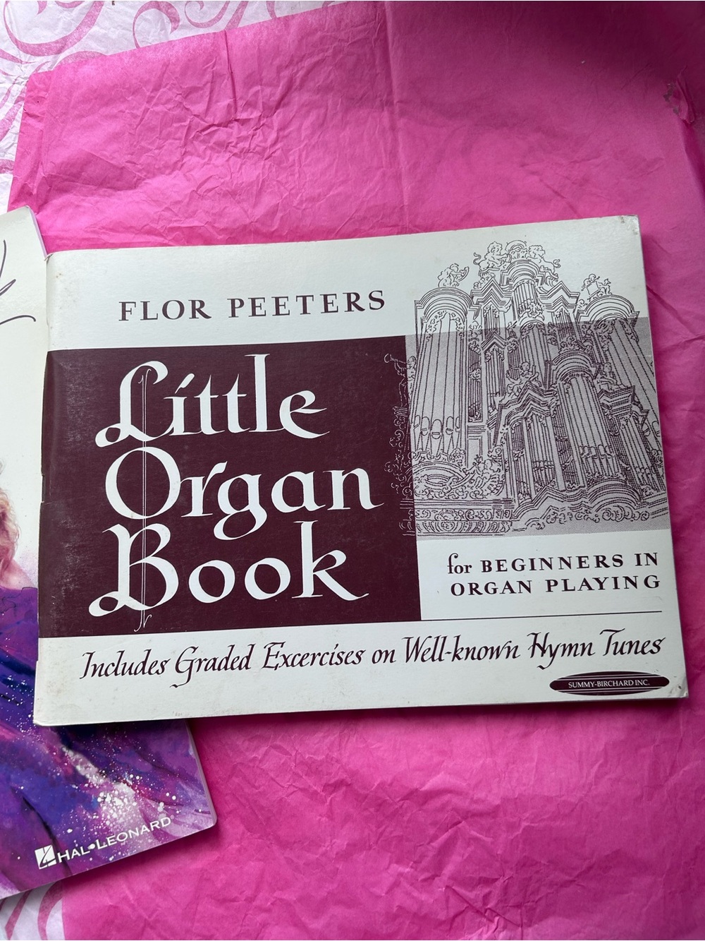 Flor Peeters Little Organ Book - White & Maroon Cover